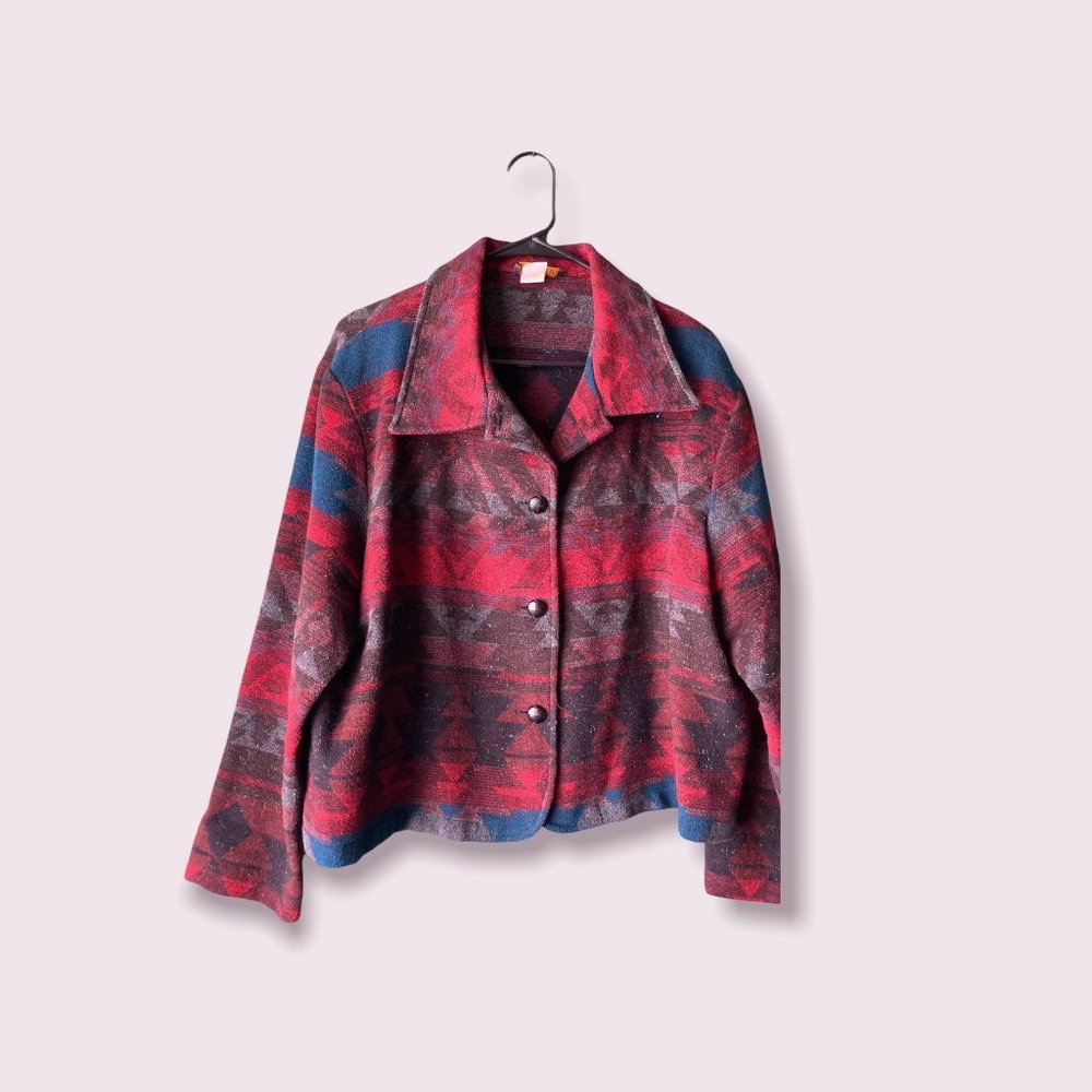 XL | vintage 90's David Paul southwest print tapestry jacket